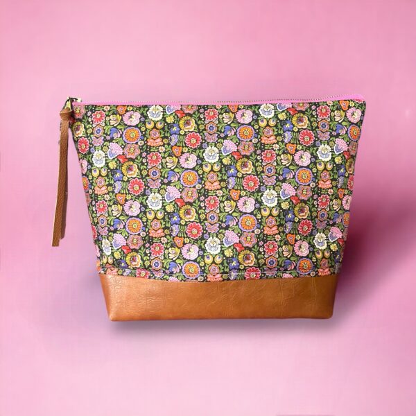 Large Flat Bottom Bag : Liberty Begonia