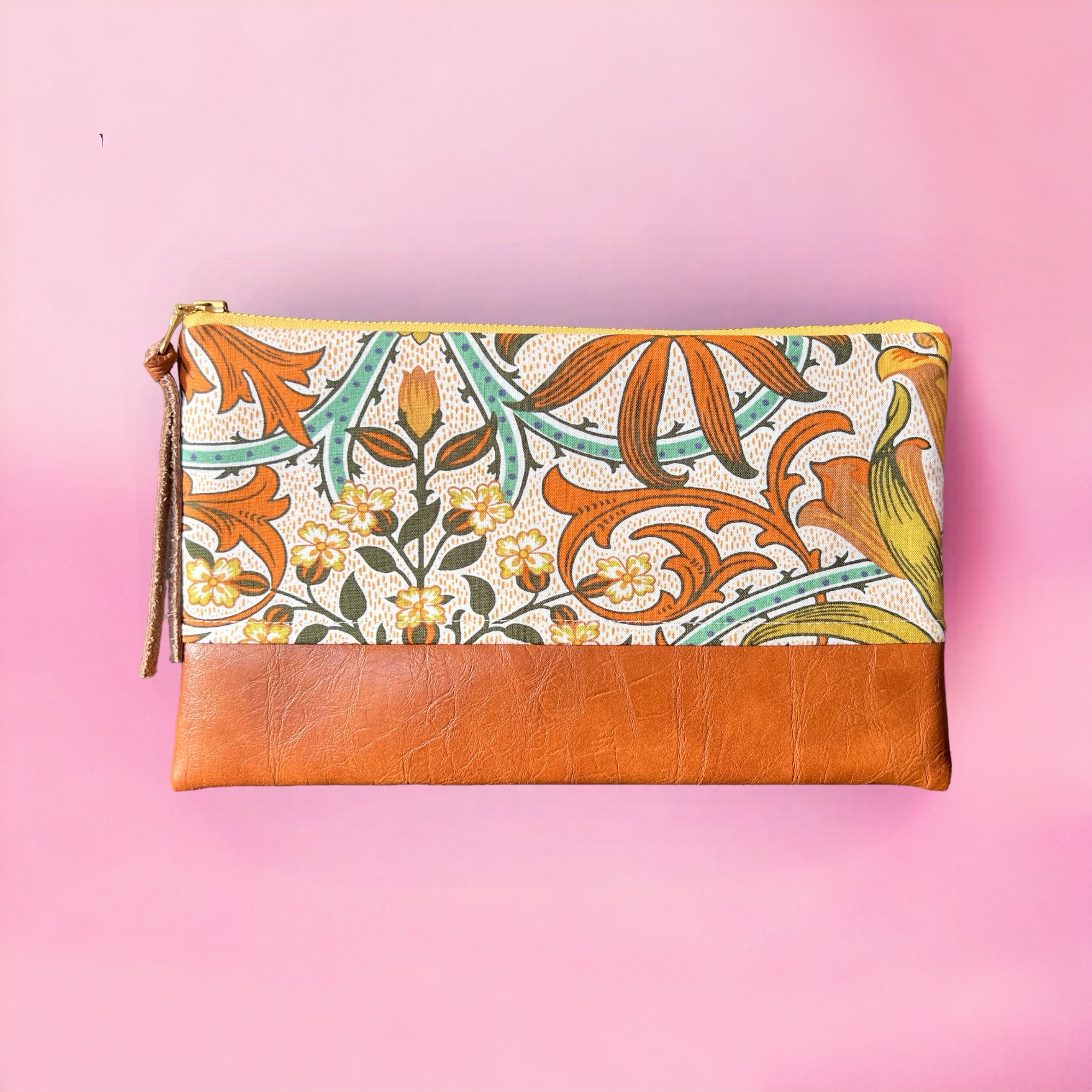 signature clutch in William morris spring