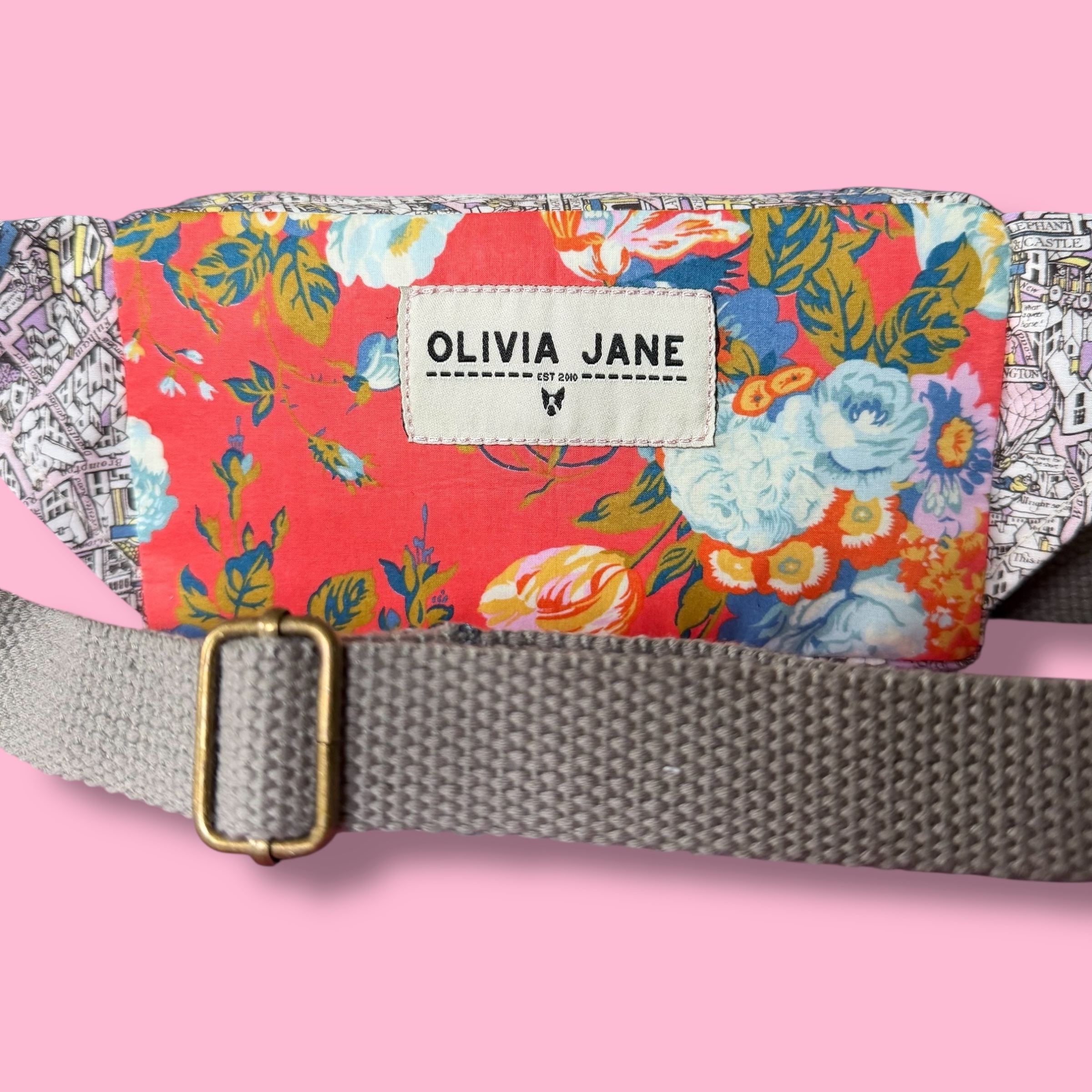 Belt Bag : Liberty Vintage Rose Mixed Print - Image 3