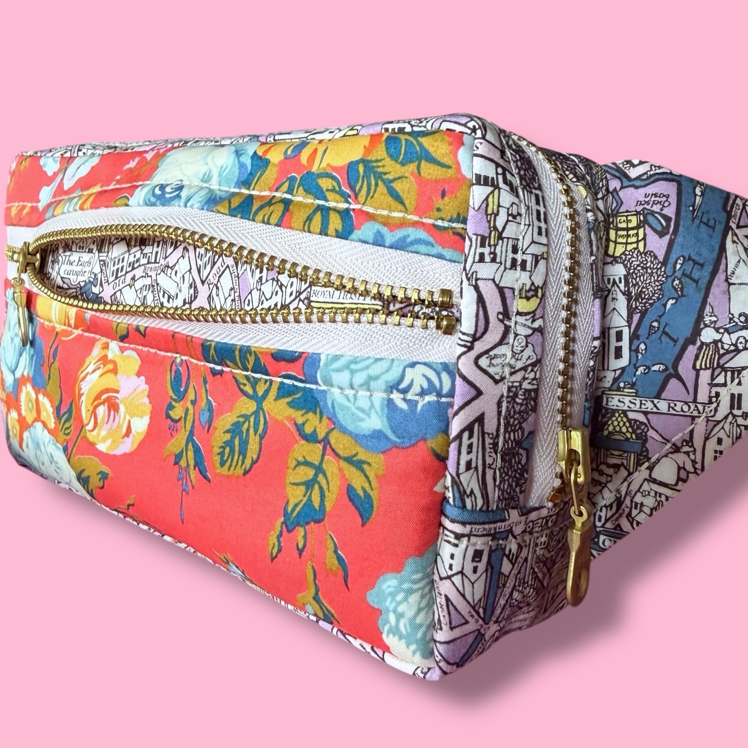 Belt Bag : Liberty Vintage Rose Mixed Print - Image 2