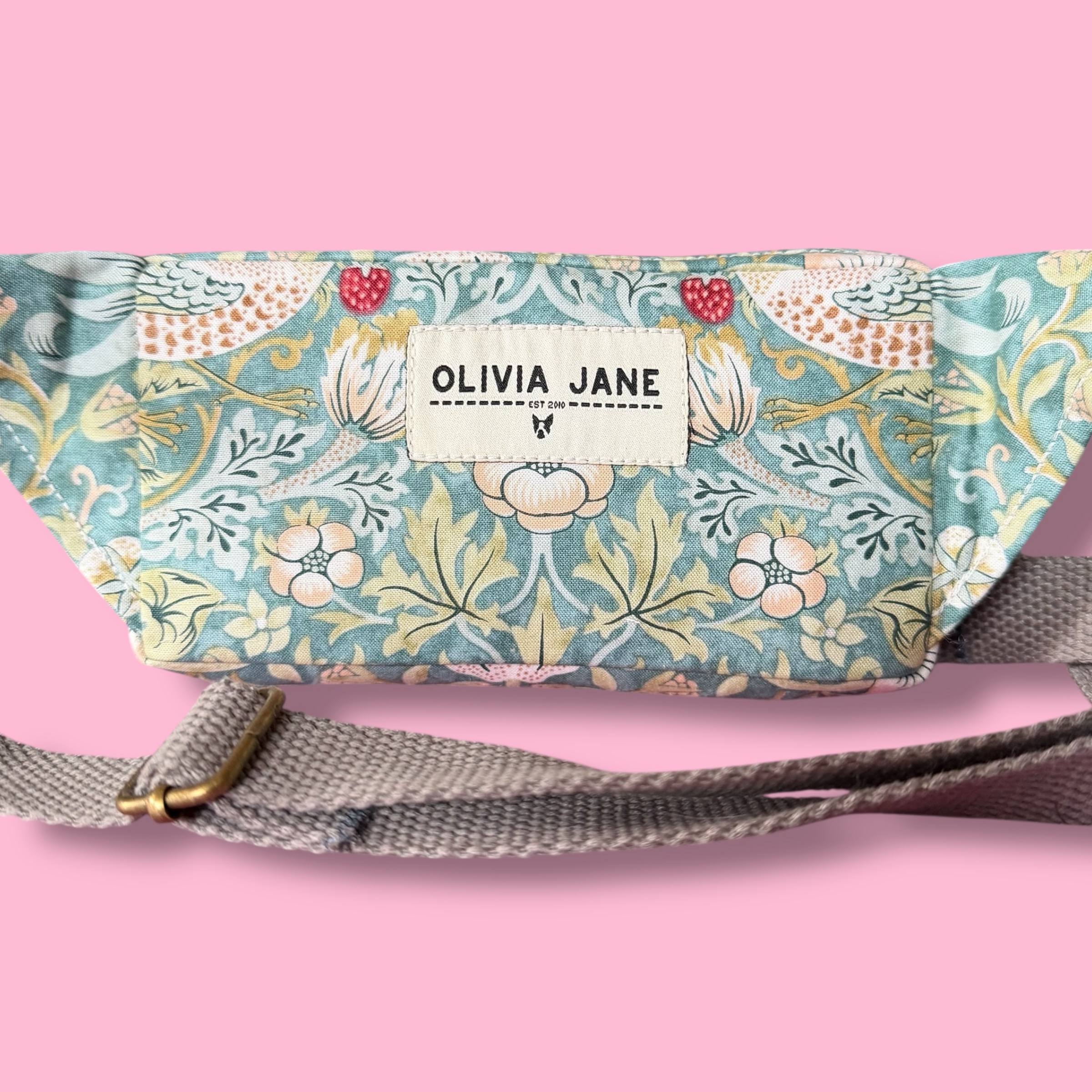 Belt Bag : Morris Strawberry Thief - Image 3