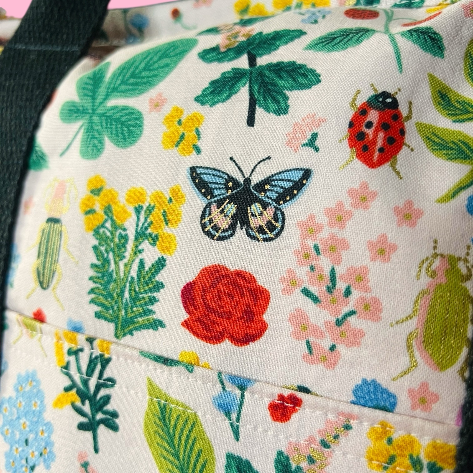 Backpack Tote : Rifle Paper Co Curio Light Pink - Image 4