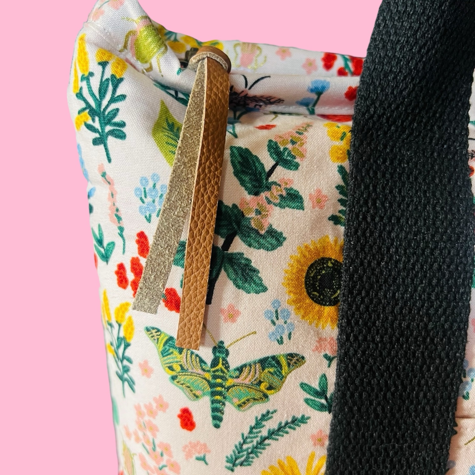 Backpack Tote : Rifle Paper Co Curio Light Pink - Image 3