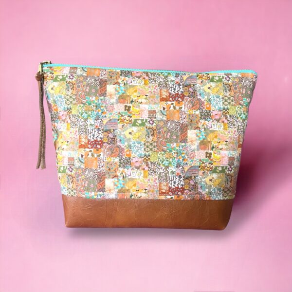 Large Flat Bottom Bag : Liberty Archive Patchwork