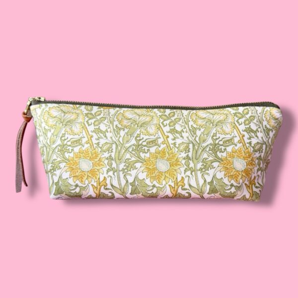 Pencil Pouch : Morris Pink and Rose
