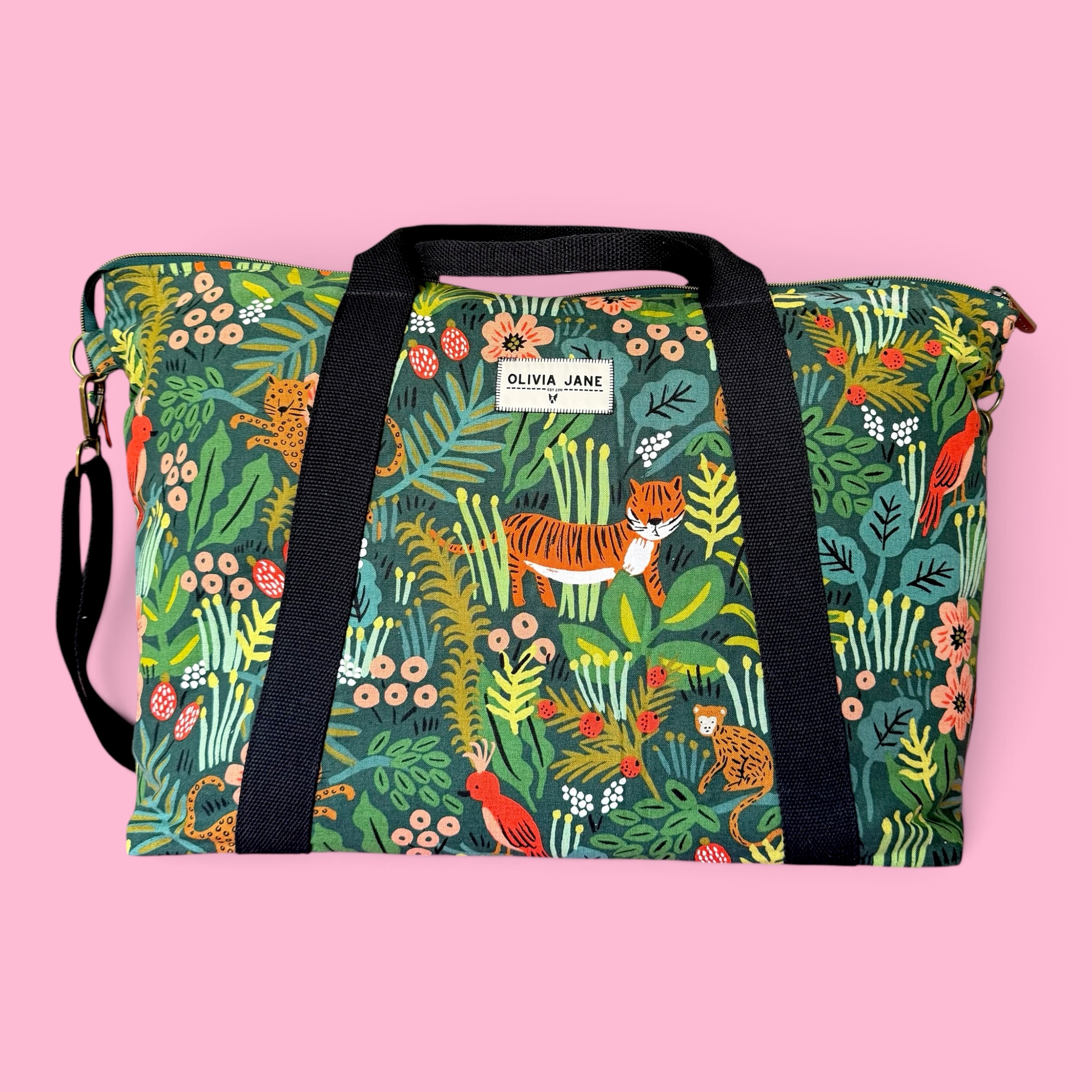 Overnight Bag : Rifle Paper Co Menagerie Jungle - Image 4